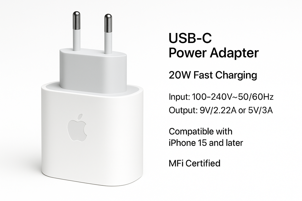 chargeur iPhone authentique type C est ces carracteristique