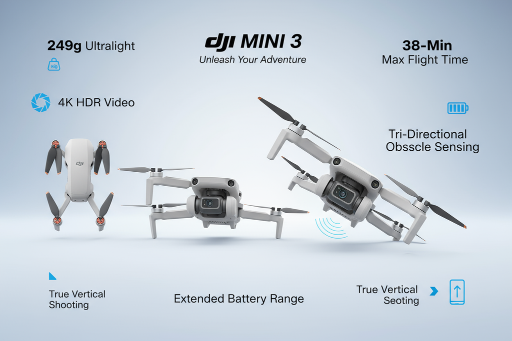 drone Dji mini 3 les carracteristique