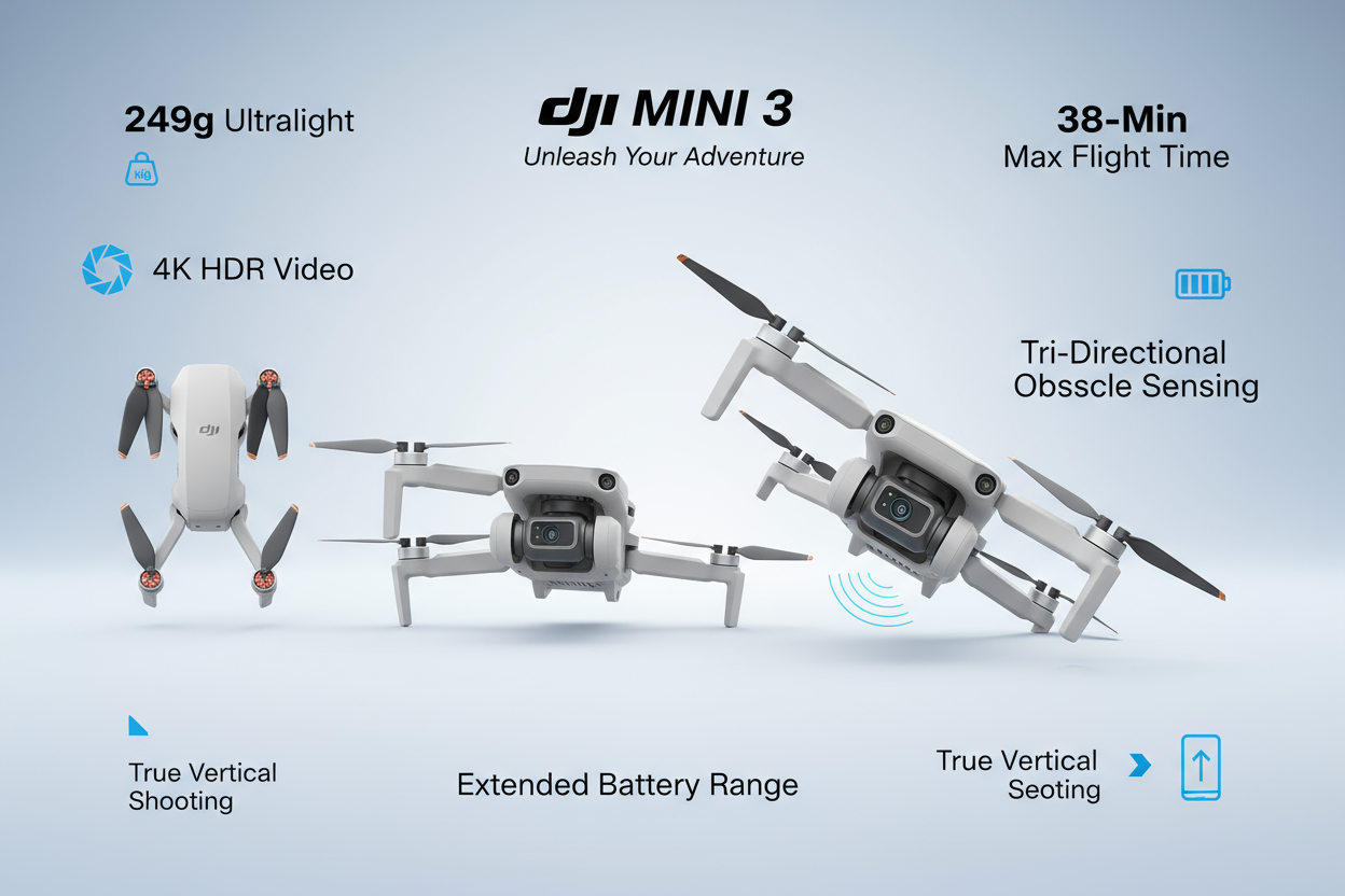 drone Dji mini 3 les carracteristique