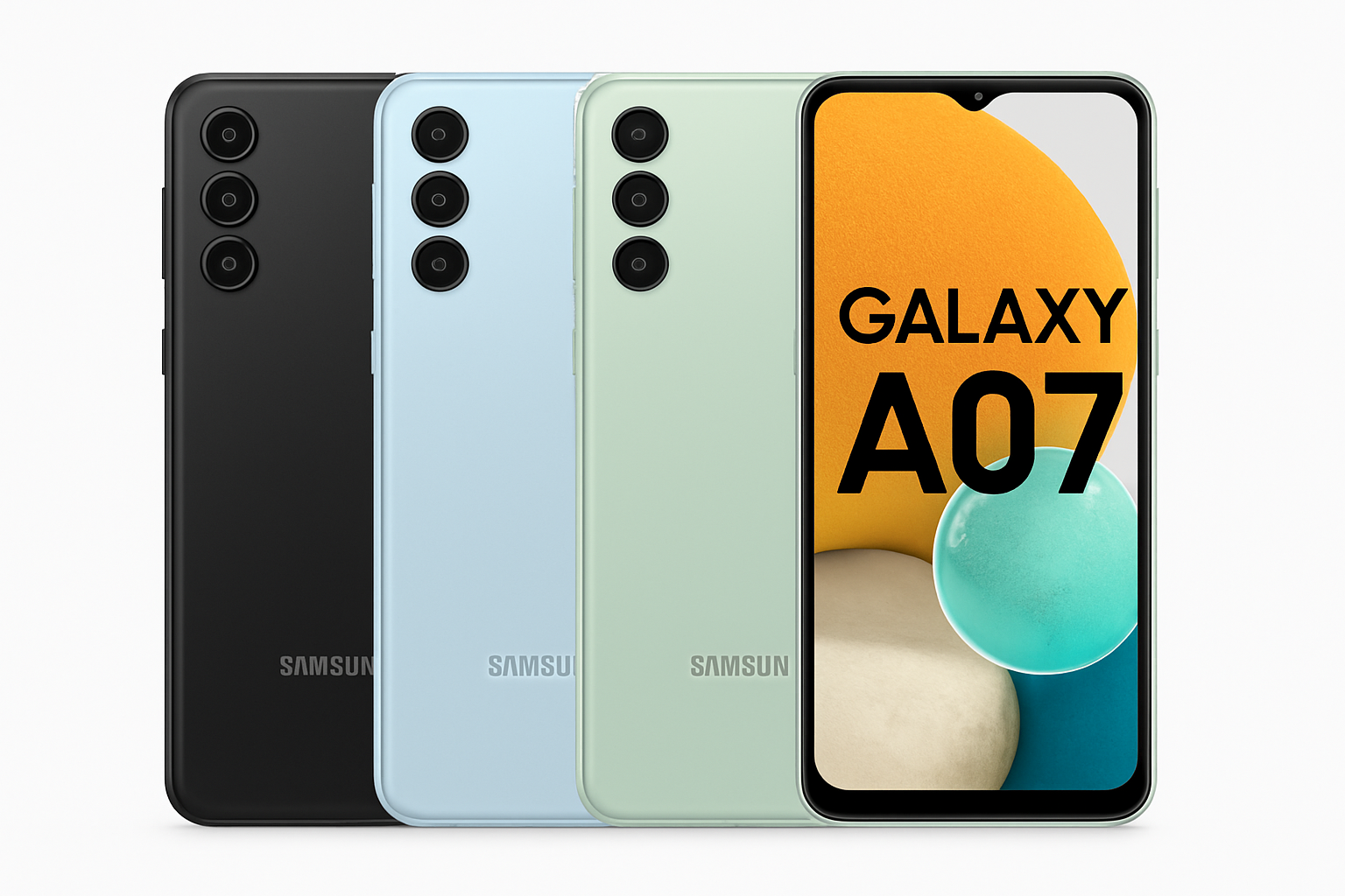 samsung galaxie a07 les différentes couleur disponible